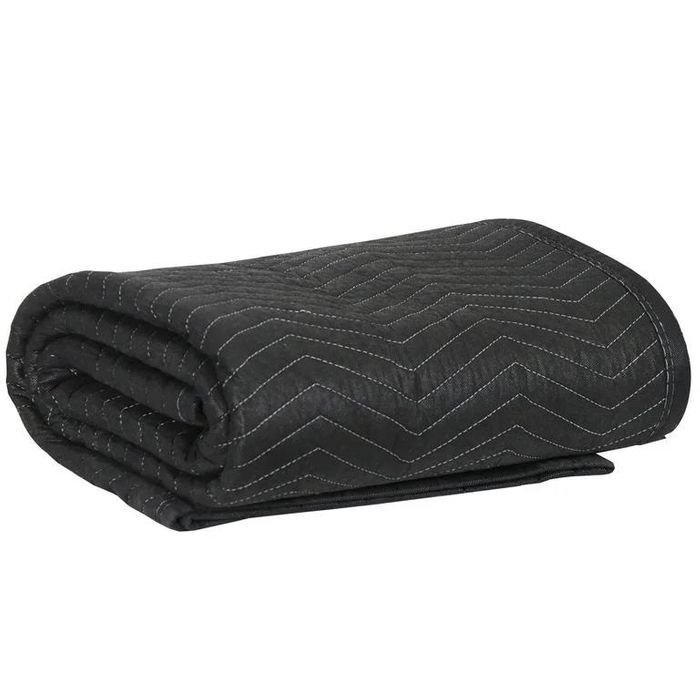 BLACK QUILTED REMOVALIST BLANKET