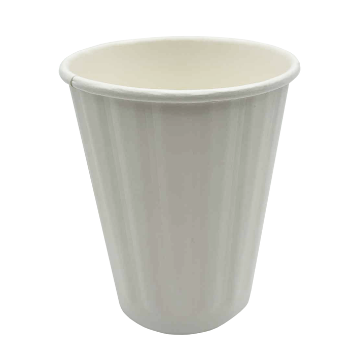 8OZ DOUBLE WALL RIPPLE CUP WHITE